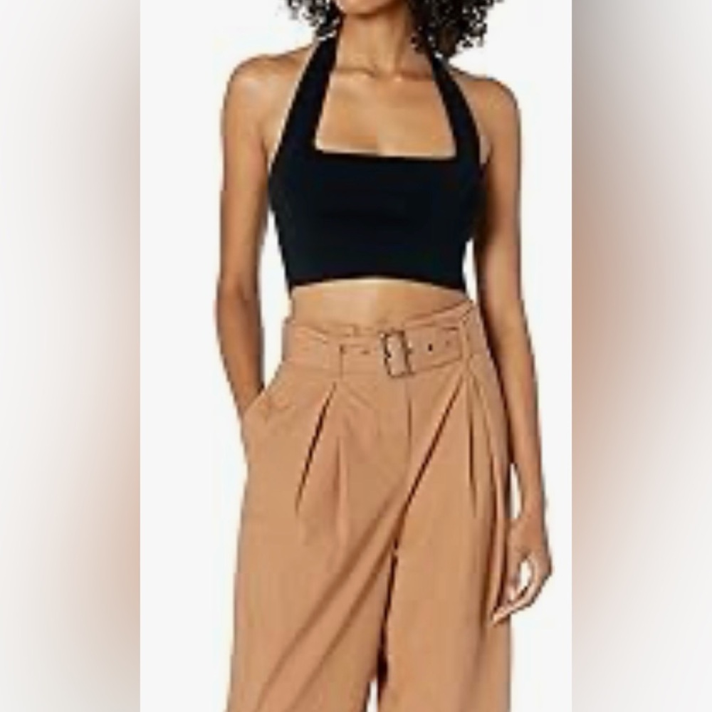 Like new. Washed but never worn. The drop Greta halter top